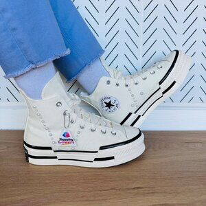 ❤️CONVERSE Chuck 70 Plus Hi Gems 9 Women's Platform Shoes Pearls Sneaker A10287C